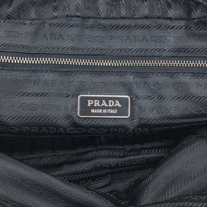 PRADA Tessuto Triangle Logo Totebag Gray Vintage 687jiy