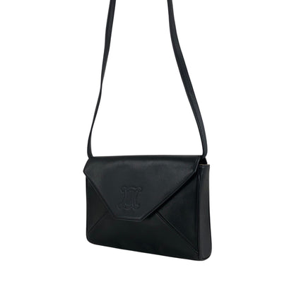 CELINE Triomphe Shoulder bag Black Vintage y7xmc7
