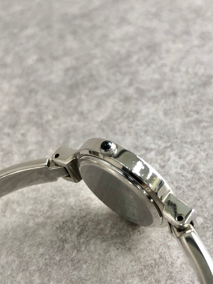 Yves Saint Laurent YSL Logo Quartz Watch Silver×Blue 5920-H15432 Vintage b3tud4