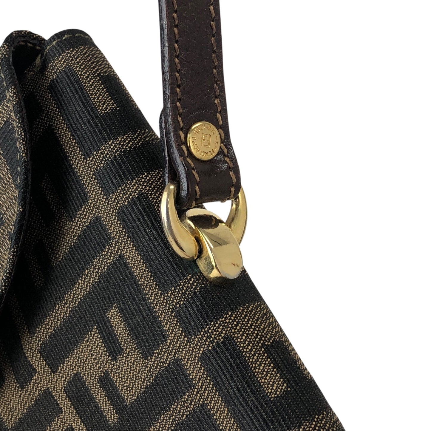 FENDI Zucca Handbag Brown Vintage 5pdvzg