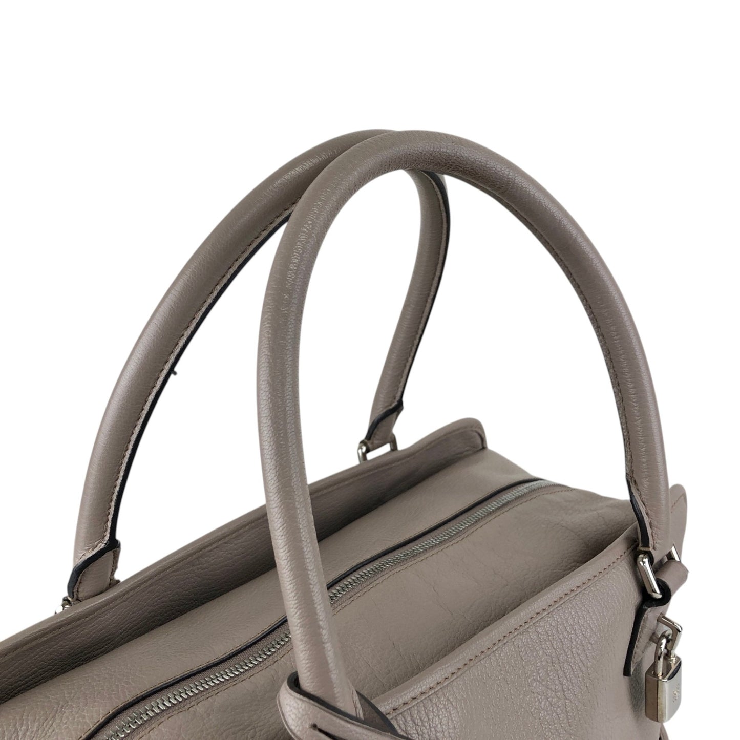 LOEWE Amazona36 Anagram Handbag Boston bag Gray Vintage mhy4fx