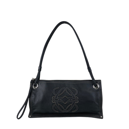 LOEWE Anagram Stitch Shoulder bag Black Vintage ugpzsh