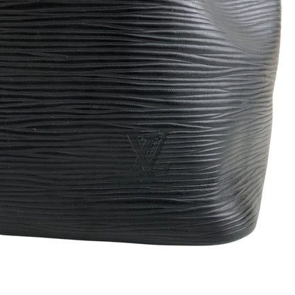 LOUIS VUITTON Epi Drawstring Shoulder bag Black Vintage d2i73r