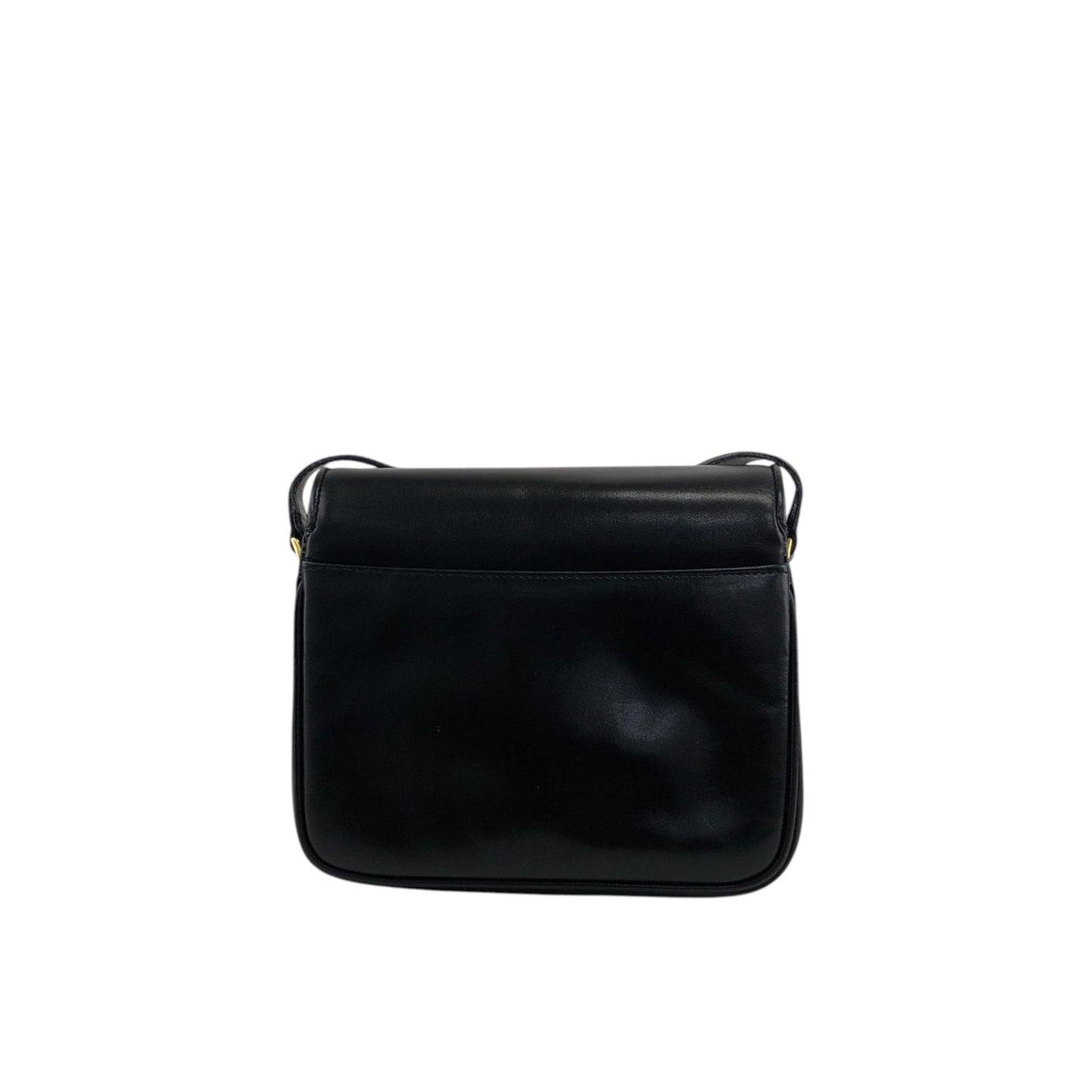 CELINE Triomphe Shoulder bag Black Vintage igefky