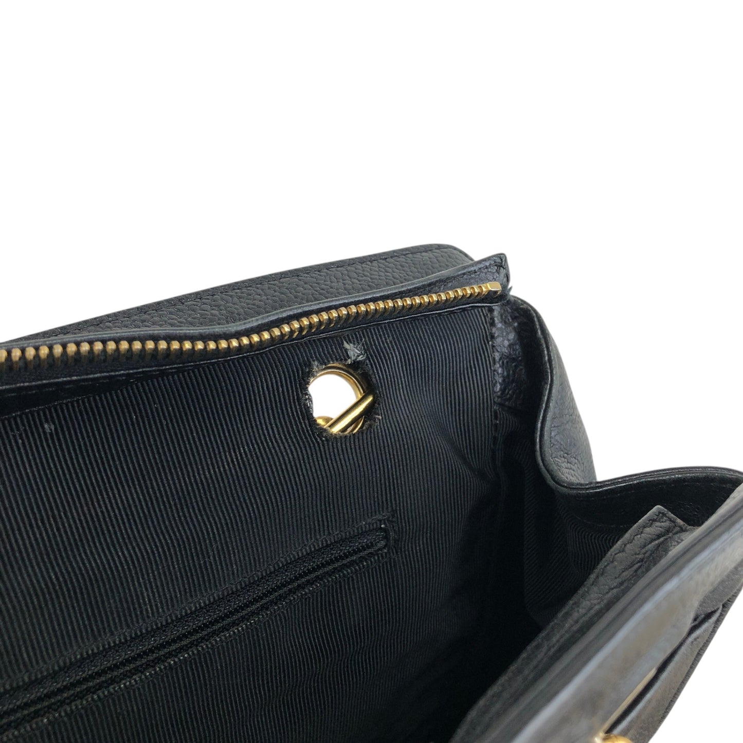 CHANEL Coco Mark Chain Shoulder bag Black Vintage gph8sd