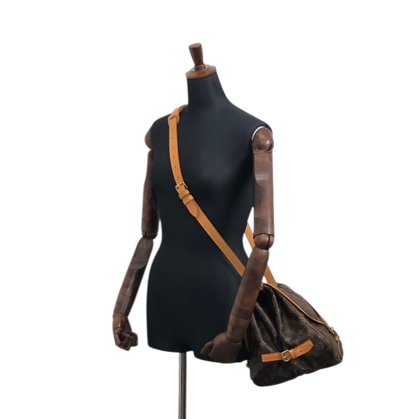LOUIS VUITTON Monogram 單肩包 棕色 復古 fya5dp