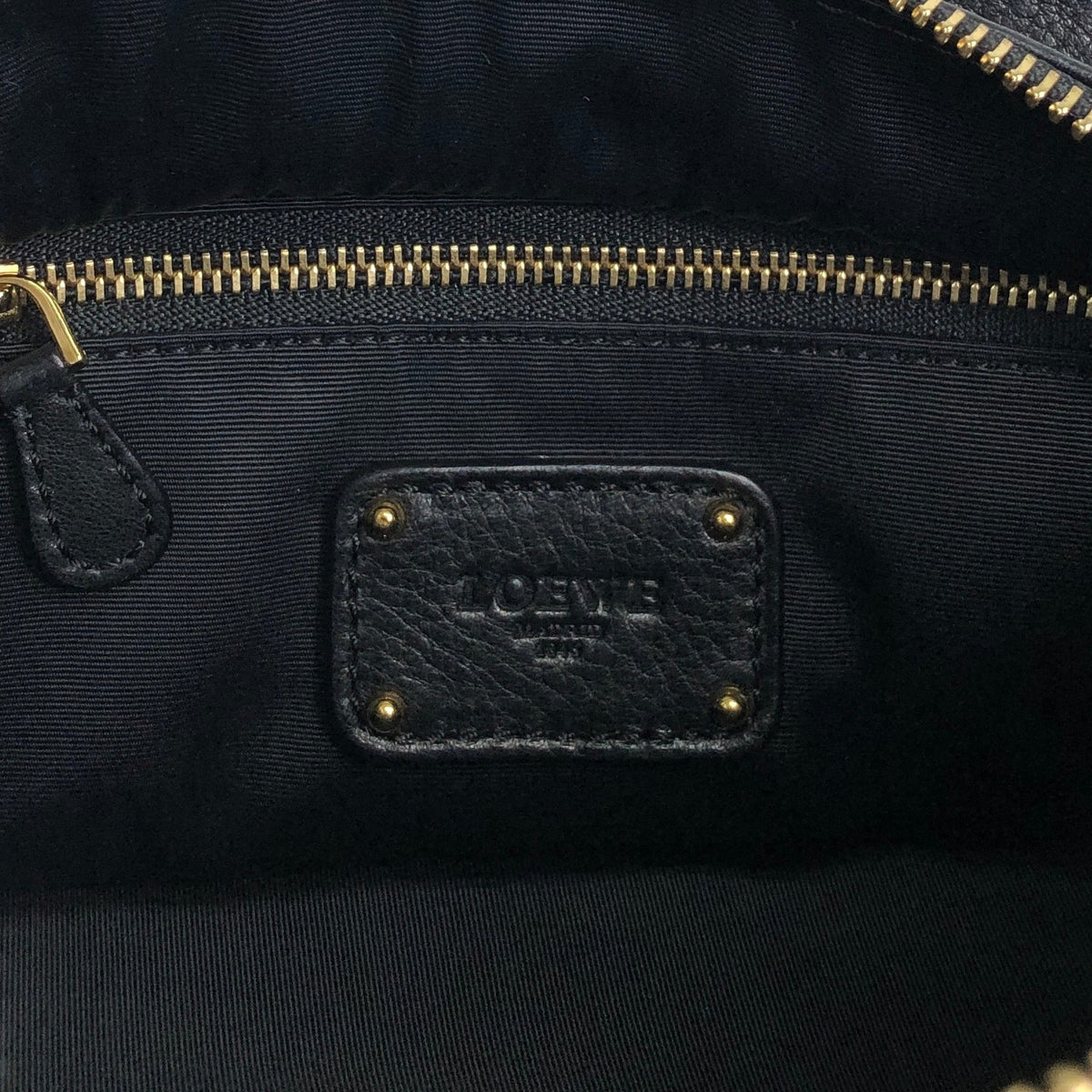 LOEWE Logo Shoulder bag Black Vintage earnia