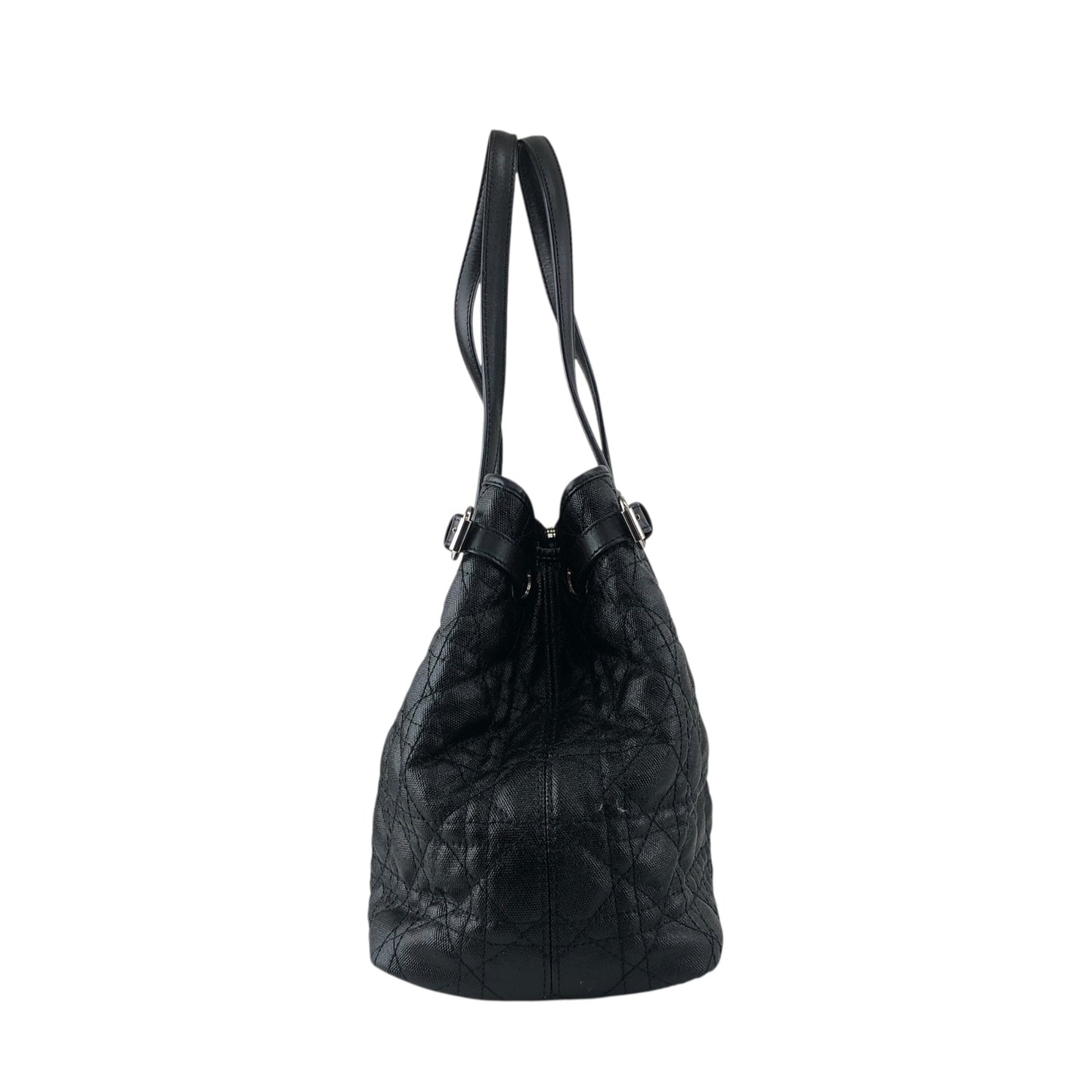 Christian Dior Cannage Totebag Black Vintage y5d2m6