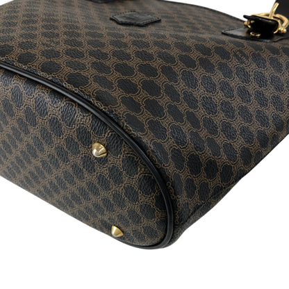 CELINE Macadam Blason Handbag Totebag Black Vintage 7r6v3e