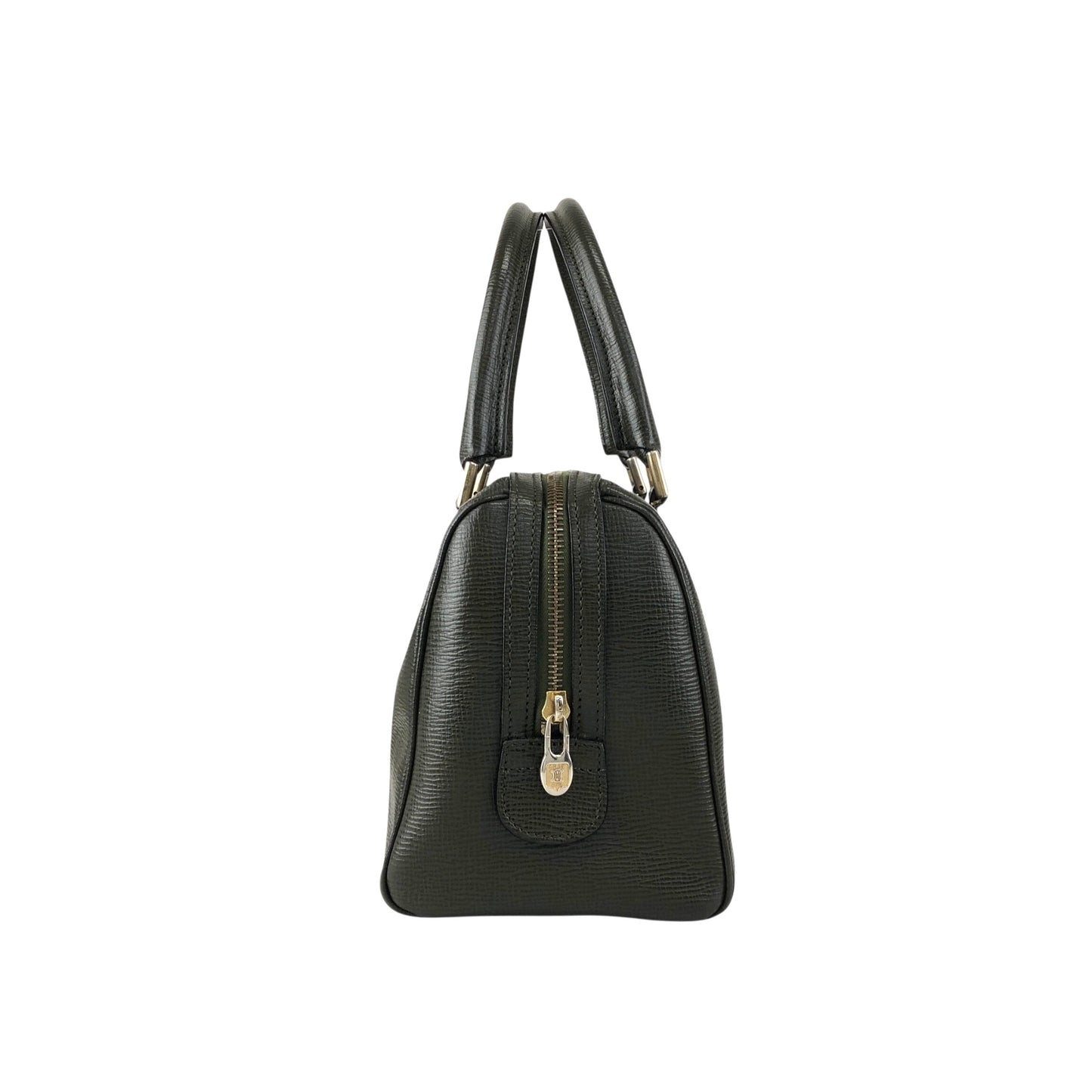 CELINE Blason Two-way Small Boston bag Shoulder bag Green Vintage du4fhp