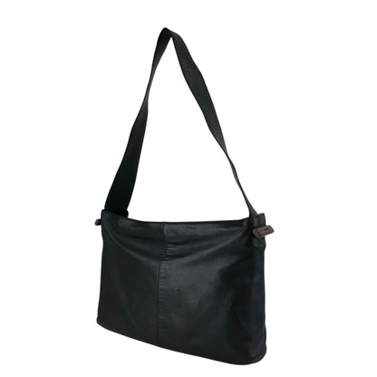 LOEWE Logo Shoulder bag Hobobag Black Vintage nj2ii2