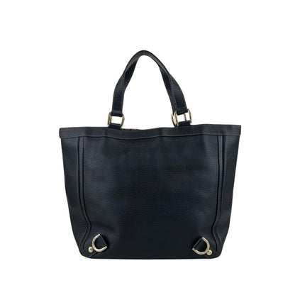 GUCCI Horse Bit Totebag Navy Vintage kftpgd