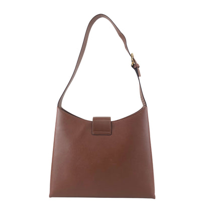Salvatore Ferragamo Gancini Shoulder bag Brown Vintage xfdst7