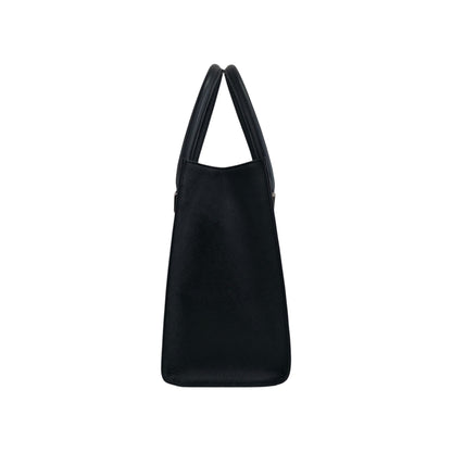 BURBERRY Logo Handbag Black Vintage yej8u5