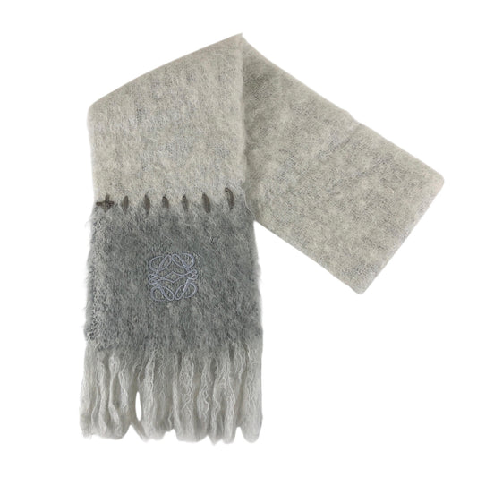 LOEWE Anagram Scarf Gray Vintage ri533s