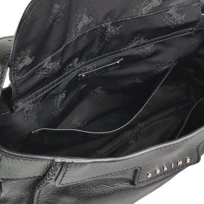 CELINE Horse Carriage Shoulder bag Black Vintage 6inwsp