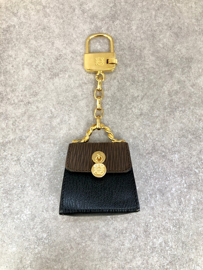 LOEWE Velazquez Anagram Charm Brown Vintage ycmeyb