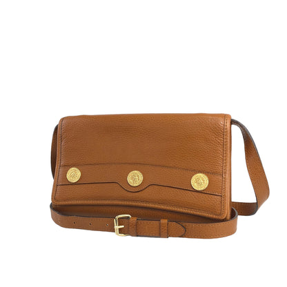 CELINE Coin Motif Shoulder bag Camel Vintage vrwuni