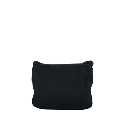 PRADA Tessuto Triangle Logo Shoulder bag Black Vintage 2efb6d