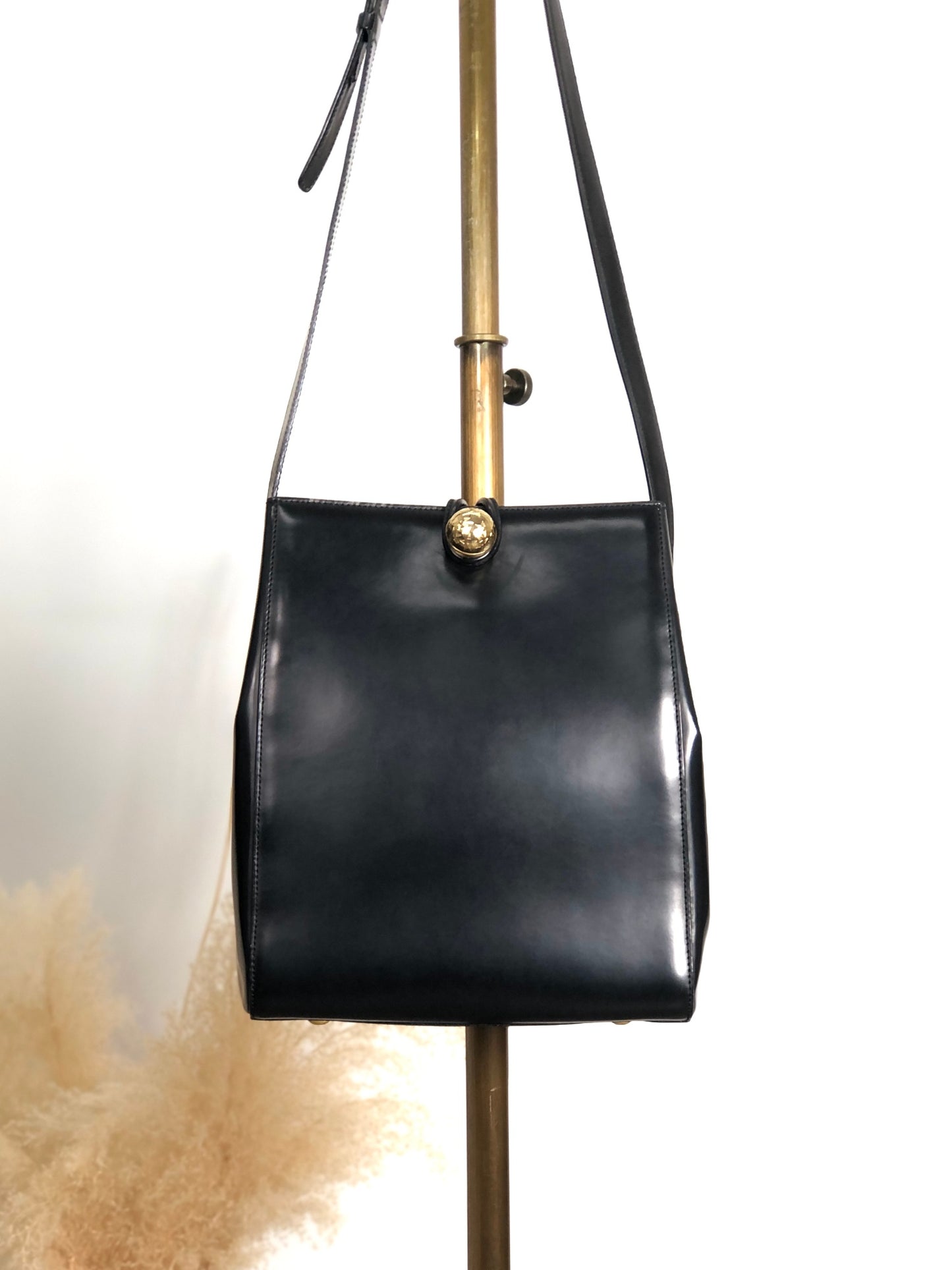 CELINE Starball Shoulder bag Black Vintage eay7uv