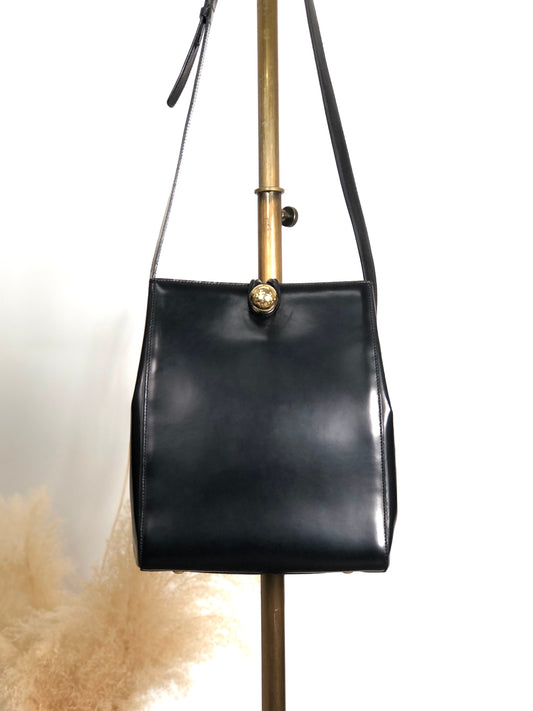 CELINE Starball Shoulder bag Black Vintage eay7uv