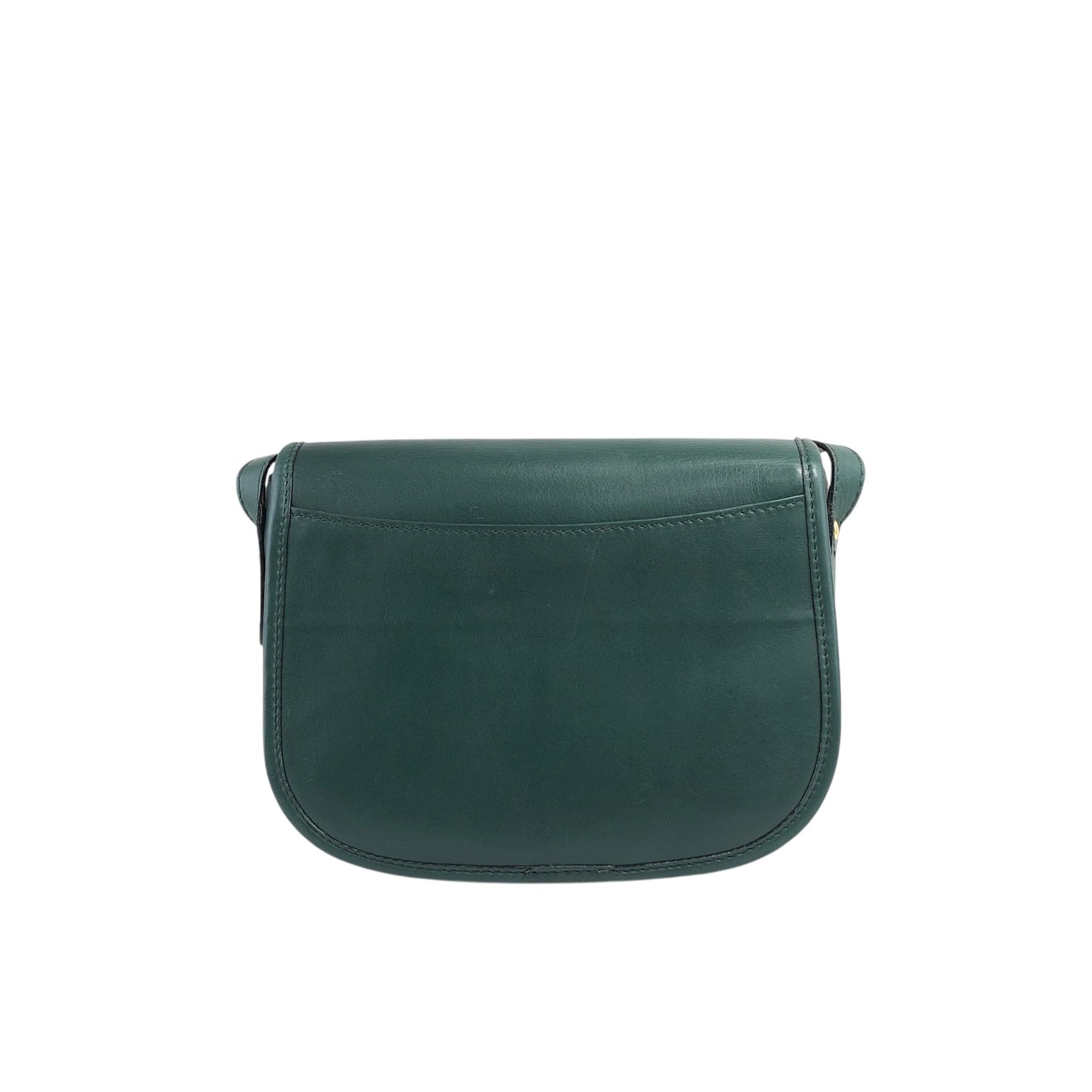 CELINE Gancini Shoulder bag Green Vintage 5xwwza