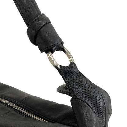 LOEWE Logo Shoulder bag Black Vintage yzt8gu