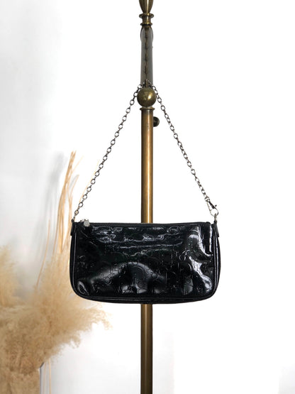 Christian Dior Trotter Small Chain Handbag Black Vintage 5zy6xf