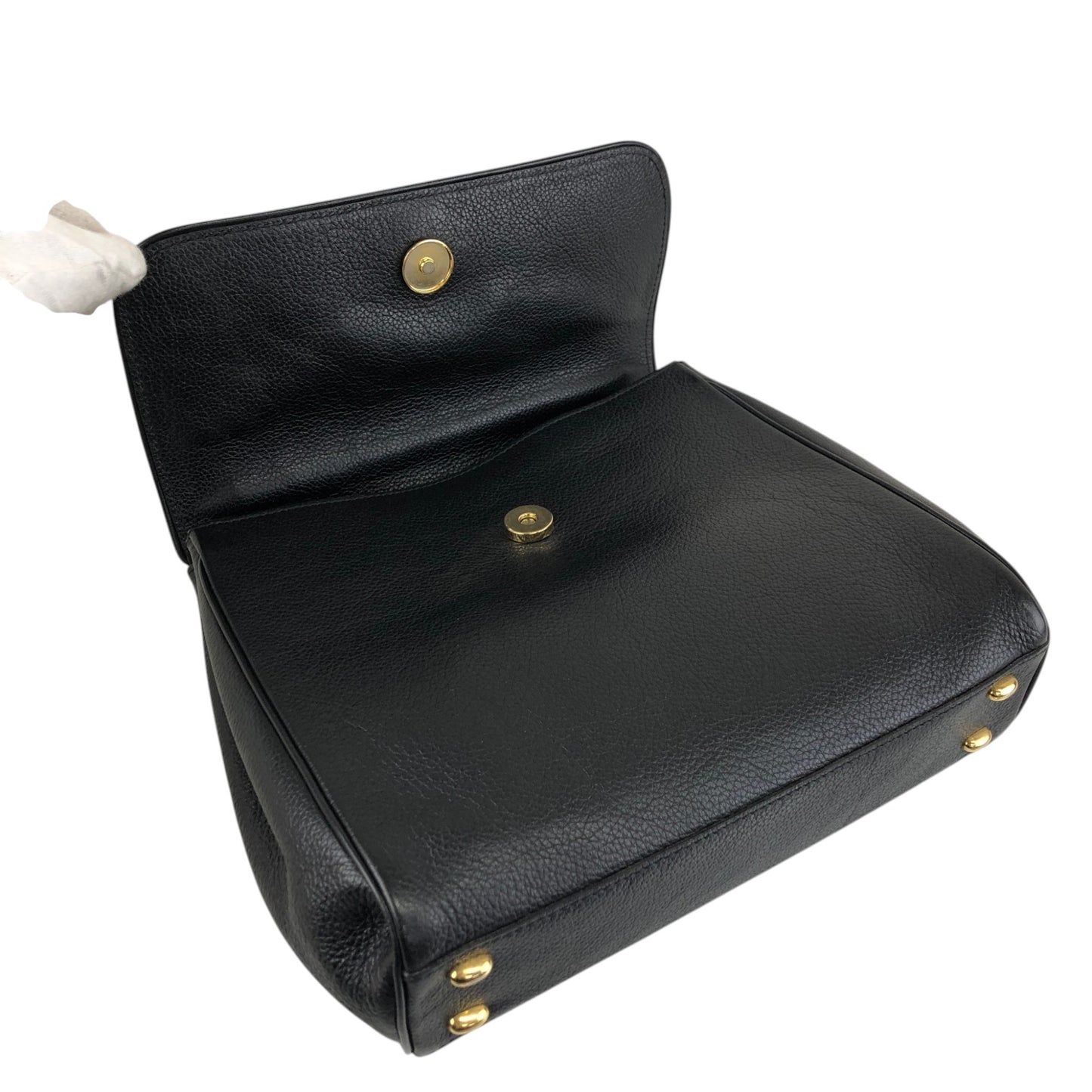 CELINE Toggle Clasp Two-way Handbag Shoulder bag Black Vintage nnb8md