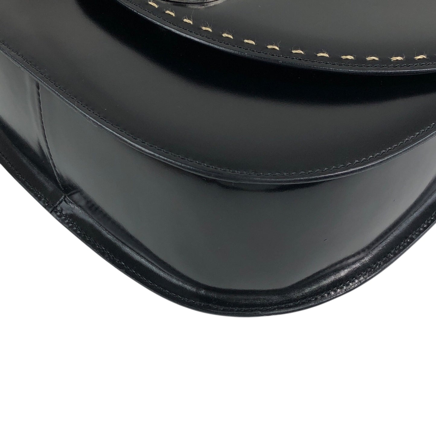 CELINE Starball Round Handbag Black Vintage 2ngrau