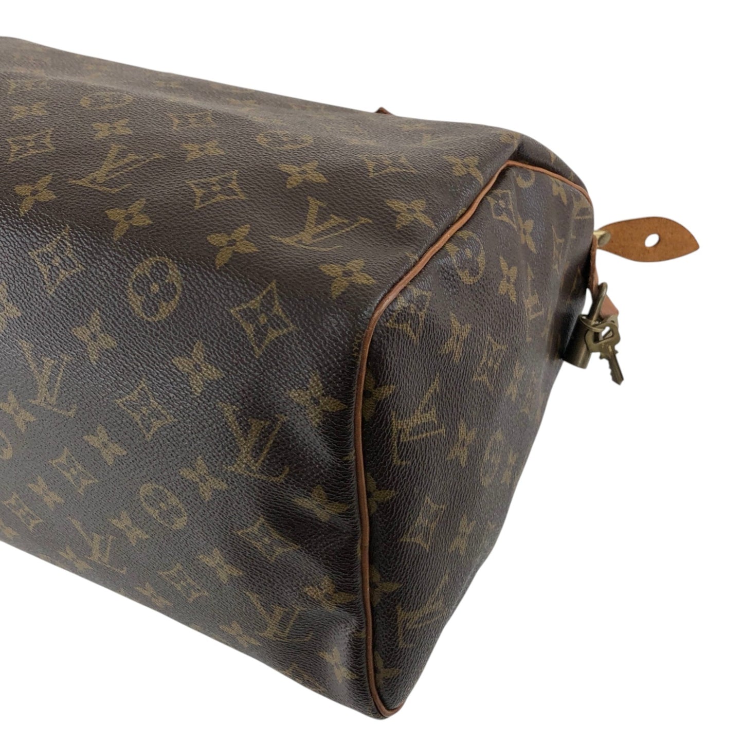 LOUIS VUITTON Monogram Boston bag Handbag Brown Vintage ancjxg