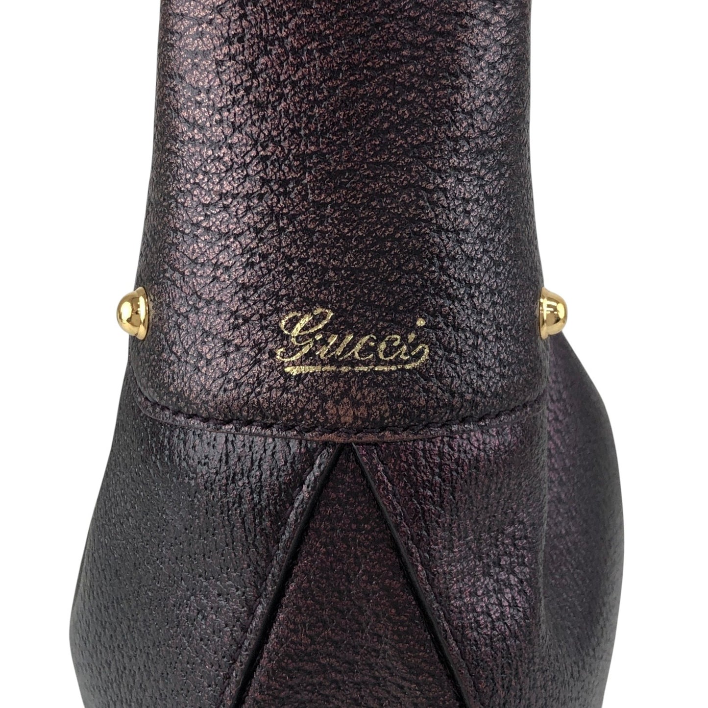 GUCCI Logo Shoulder bag Bordeaux Vintage wjm7n2