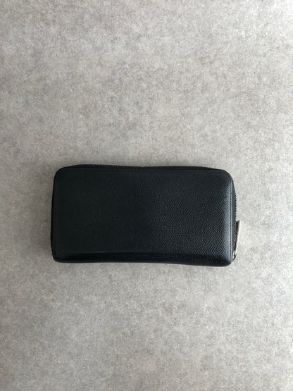 CHANEL Coco Mark Long Wallet Black Vintage cvjxwf