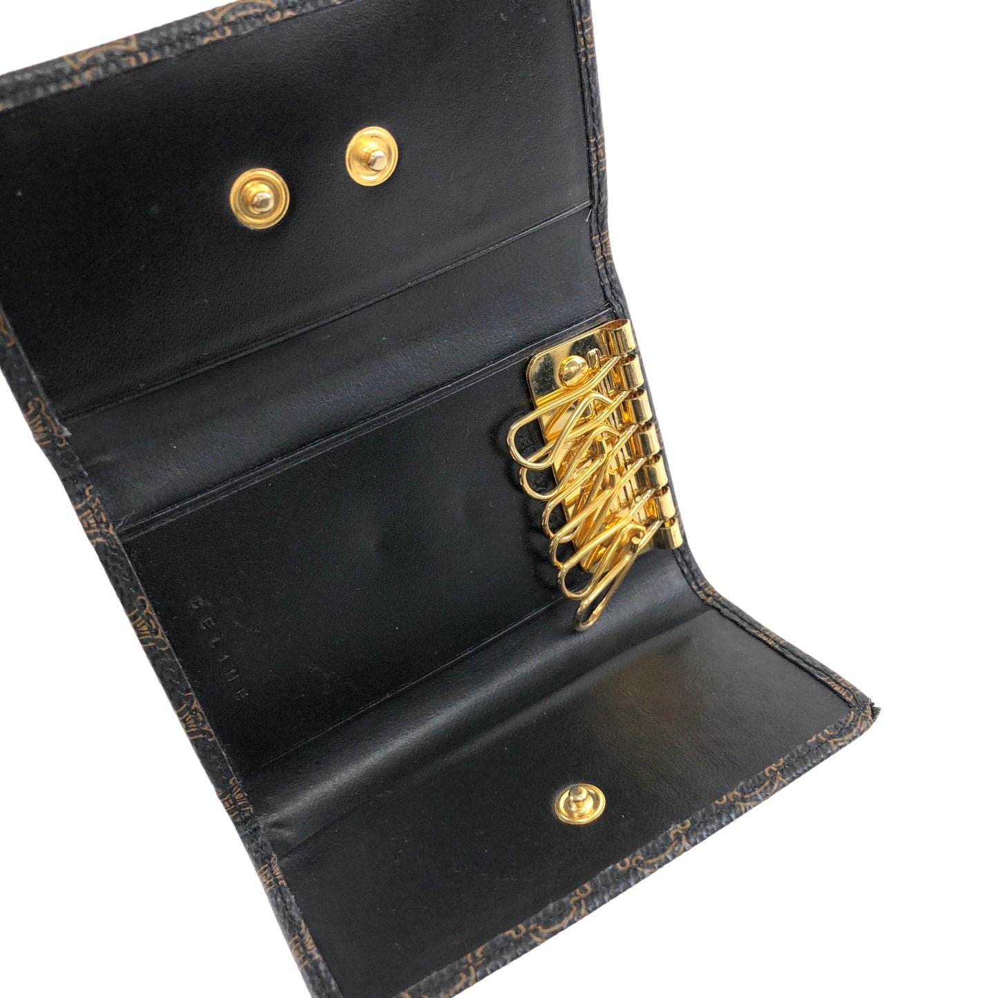 CELINE Macadam 6 Key Case Black Vintage i2ra8r