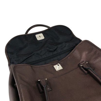 LOEWE Alamo Anagram Handbag Totebag Brown Vintage 6gpe63