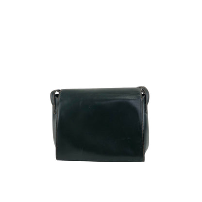 LOEWE Logo Embossed Shoulder bag Dark Green Vintage 583xh5