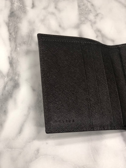 CELINE Macadam Leather Folded Wallet Brown Vintage iusmee