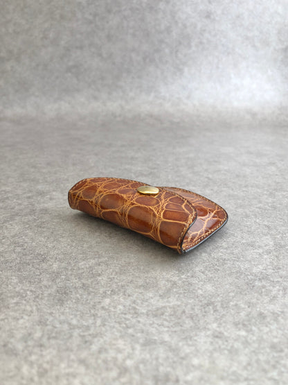 GUCCI Coin Purse Brown Vintage djs68d