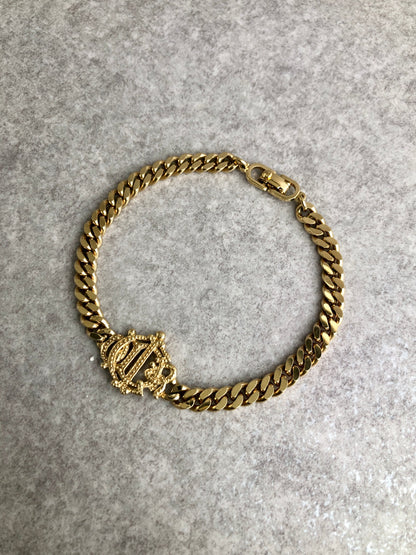 Christian Dior Bracelet Gold Vintage 2mtjbe