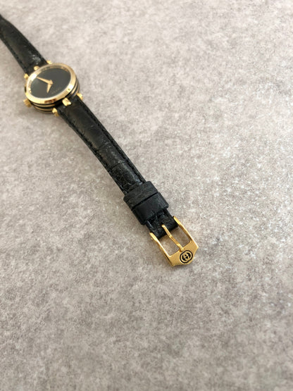 GUCCI Quartz Watch Black Vintage tbwk7u