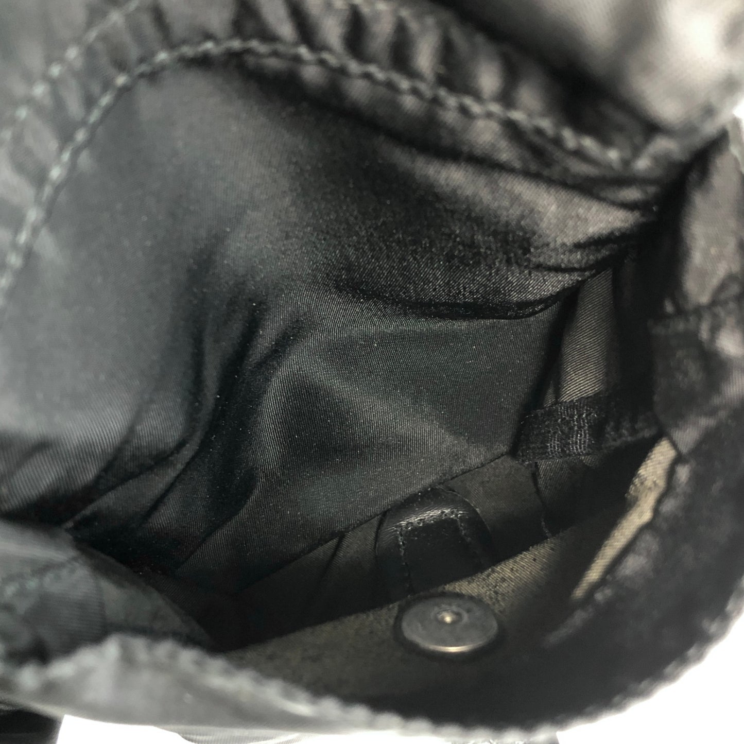 PRADA Triangle Logo Double Pocket Backpack Black Vintage 7hx8bf