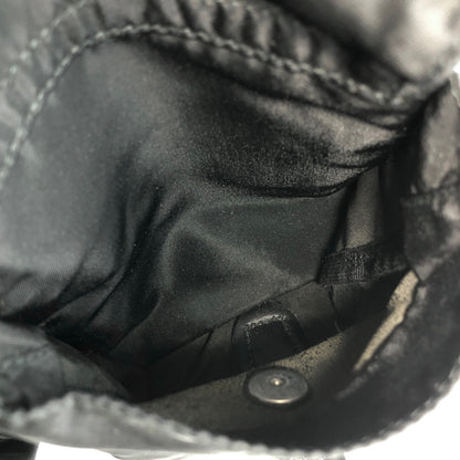 PRADA Triangle Logo Double Pocket Backpack Black Vintage 7hx8bf
