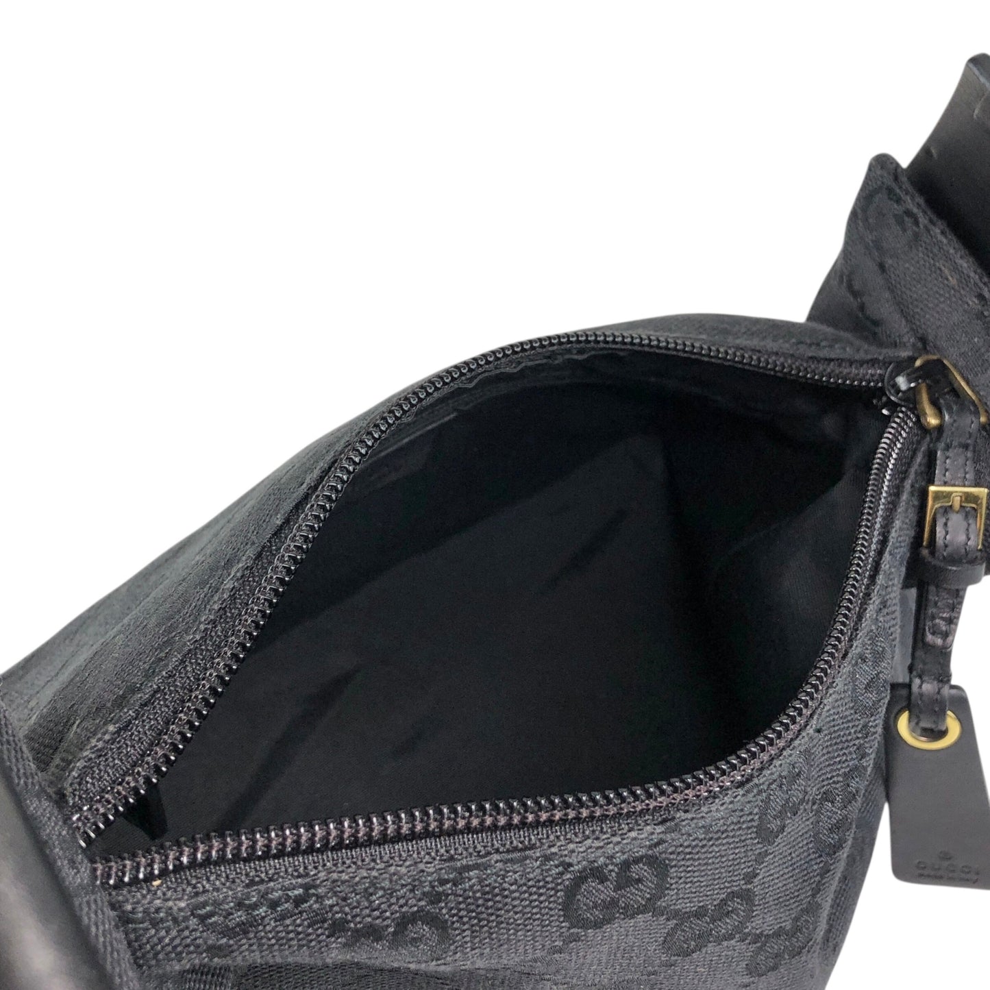 GUCCI GG Canvas Shoulder bag Black Vintage xi6jhz