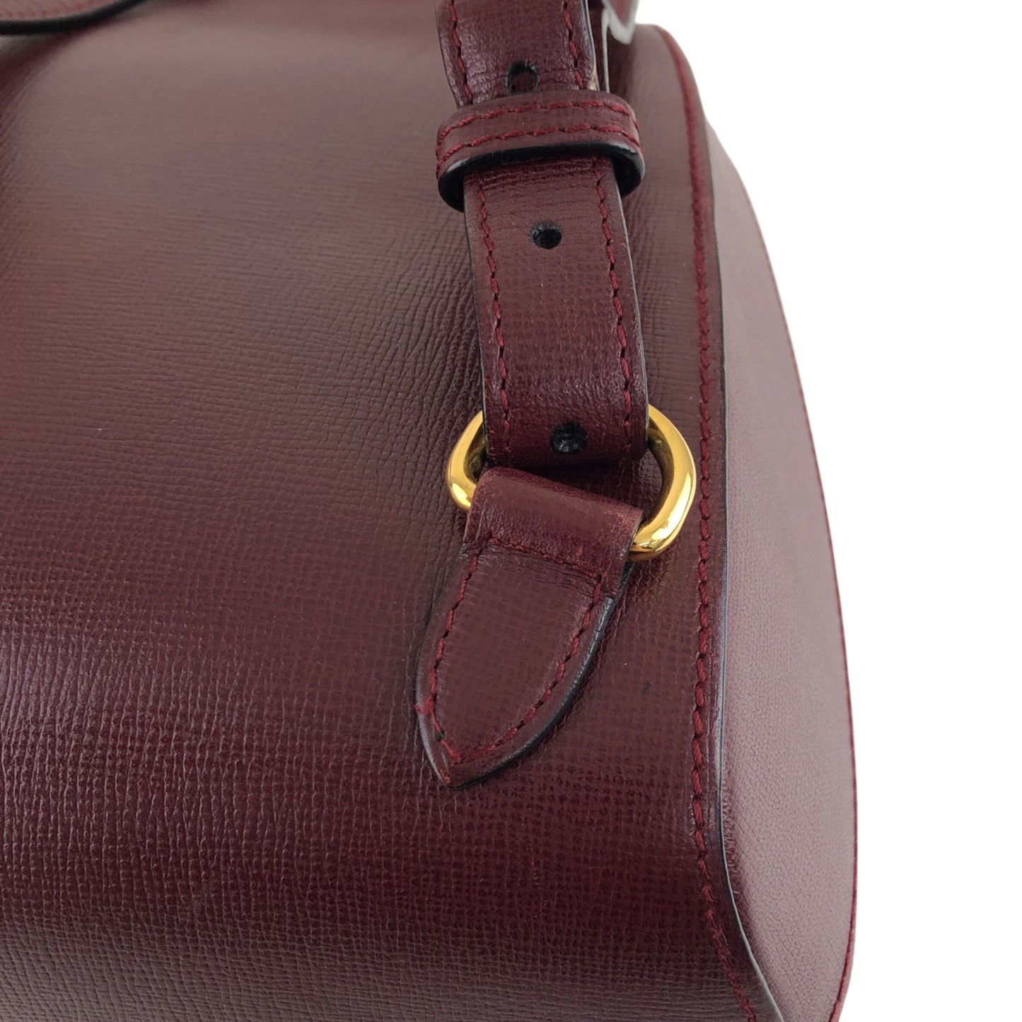 Cartier Logo Turn Lock Backpack Bordeaux Vintage m4jsic