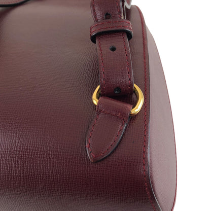 Cartier Logo Turn Lock Backpack Bordeaux Vintage m4jsic