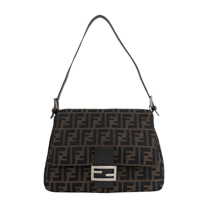 FENDI Zucca Mamma Baguette Shoulder bag Brown Vintage rj4ghi
