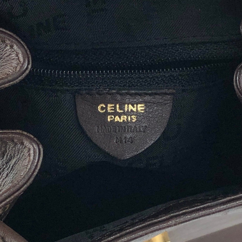 CELINE Logo Backpack Brown Vintage bw7ed4