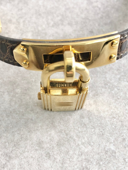 HERMES Watch Brown Vintage ih5tvr
