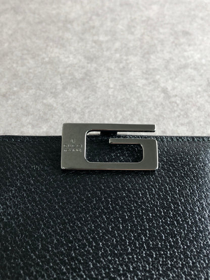 GUCCI Folded Wallet Black Vintage 8y2ge6