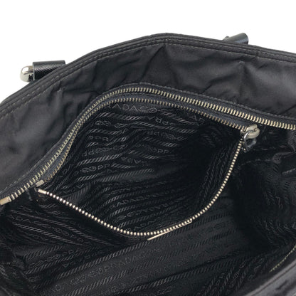 PRADA Tessuto Triangle Logo Totebag Black Vintage tgzvbu